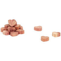 Lote de 15 corazones de cedro natural