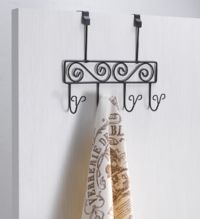 Clavija porta chaquetas de puerta "Spires"