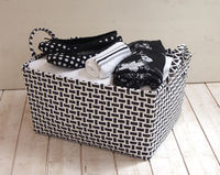 Cesta plastic tara blanco /negro