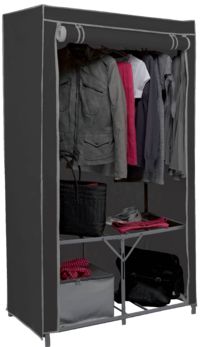 Armario / Colgadores para ropa "Fast" color gris