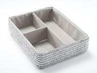 Organizador cajon bajo 3 huecos beige