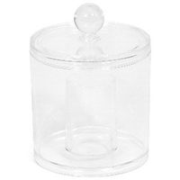 Bote transparente para algodones y bastoncillos