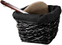 Cesto "Crazy" negro tamaño S