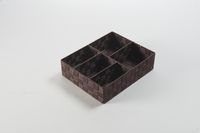 Organizador cajones 5 huecos chocolate