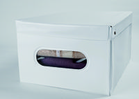Caja pvc con tapa m blanco