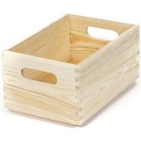 "Box" caja de pino natural, tamaño S