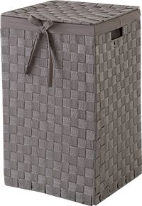 Cesta para la colada cuadrada STAN Gris pardo