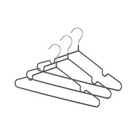 Lote de 3 perchas con muescas 'Sticky'