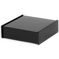 Cofre de belleza negro con espejo