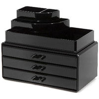 Cofre grande para maquillaje y joyas negro