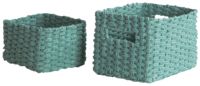 Lote de 2 cestos "Lisou" aqua