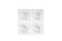 Lote de 4 pinzas "Clip" auto adhesivas