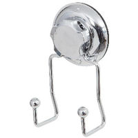 Gancho doble con ventosa