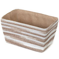 Cesta "Fidji" beige y blanca