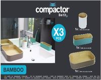 Lote 3 soporte y bandeja utensilo de bambu