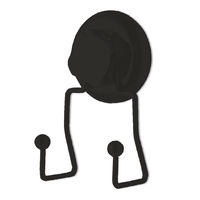 Gancho doble con ventosa "Bestlock Black"
