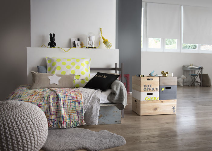 "Box" caja de pino natural, tamaño S 6 Compactor