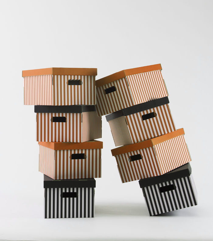 Lote de 2 cajas "Shirt" color naranja 3 Compactor