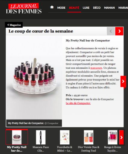Organizador de esmaltes "My Pretty Nail Bar" 5 Compactor