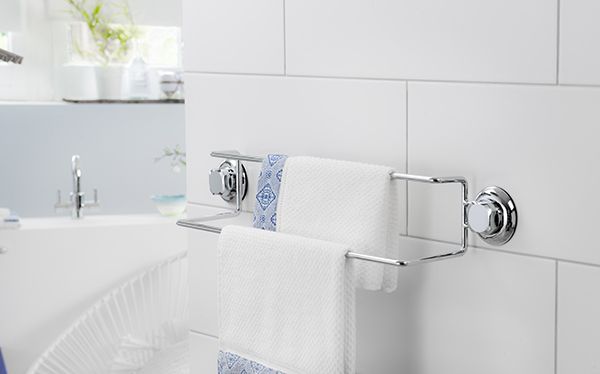 Porta toallas doble con ventosas Bestlock 2 Compactor