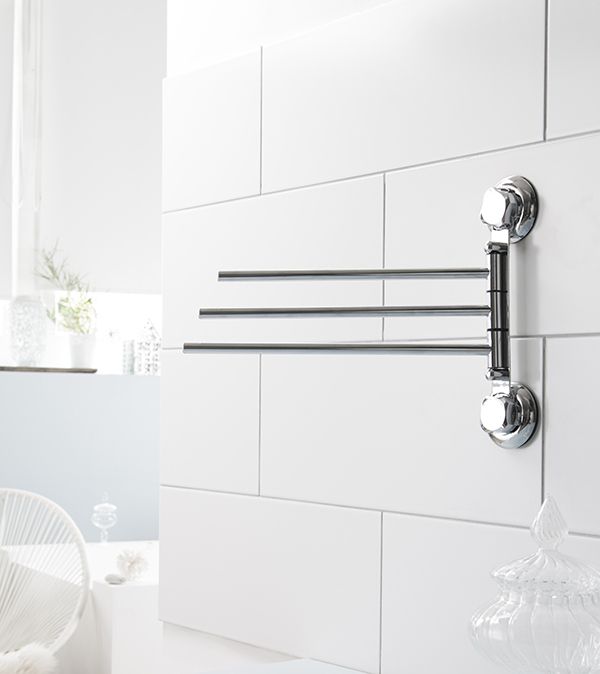 Porta toallas 3 ramas con ventosas Bestlock 2 Compactor