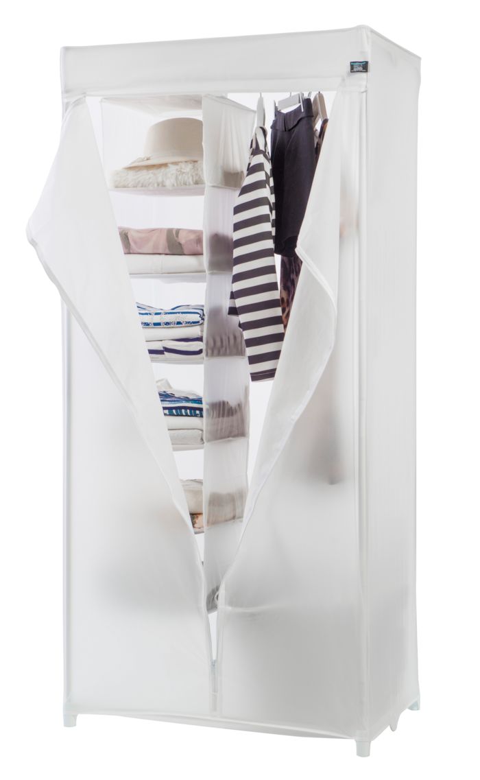 Colgadores para ropa "Milky" blanco 1 Compactor