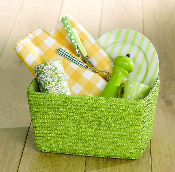 Cesta rectangular bali verde 1 Compactor