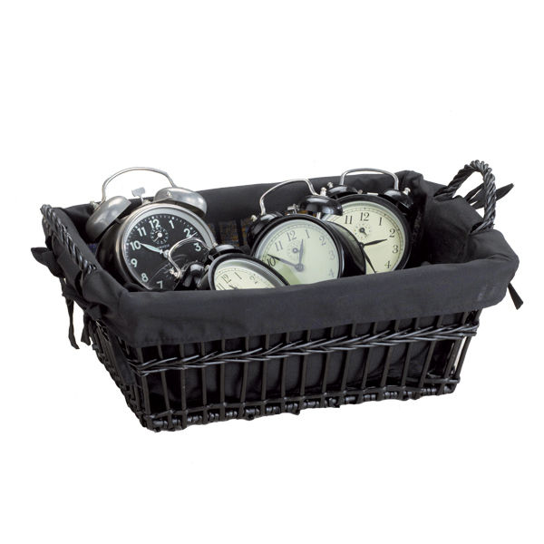 Cesta mimbre con asas l negro 1 Compactor