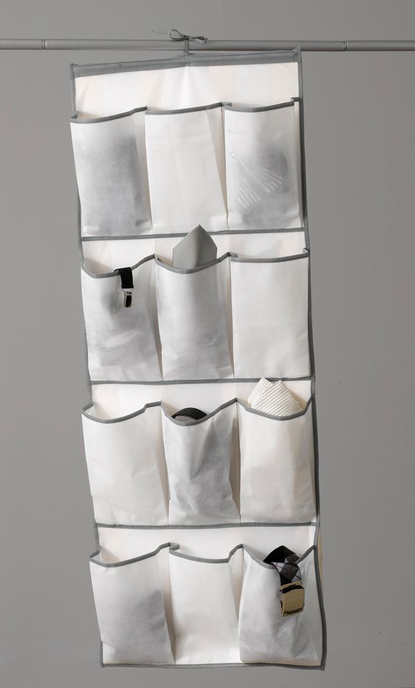 Conjunto Colgadores para ropa + panel multibolsillos 5 Compactor