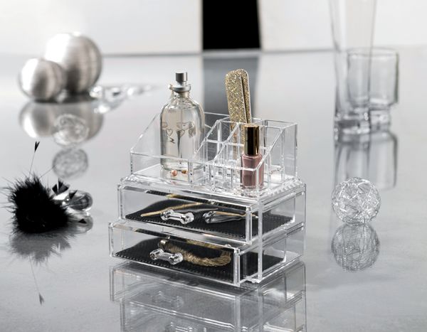 Organizador transparente para maquillaje y joyas 7 Compactor