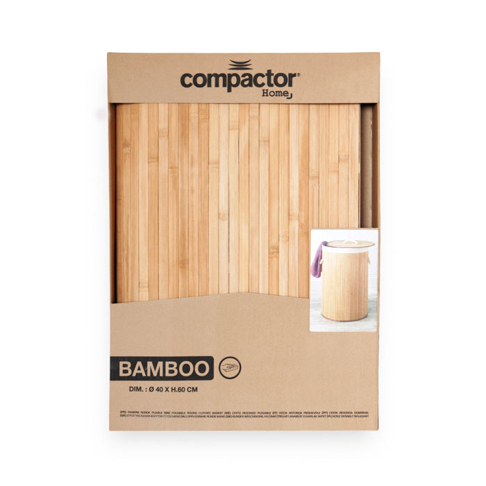 Cesto redondo para ropa "Bambou" 7 Compactor