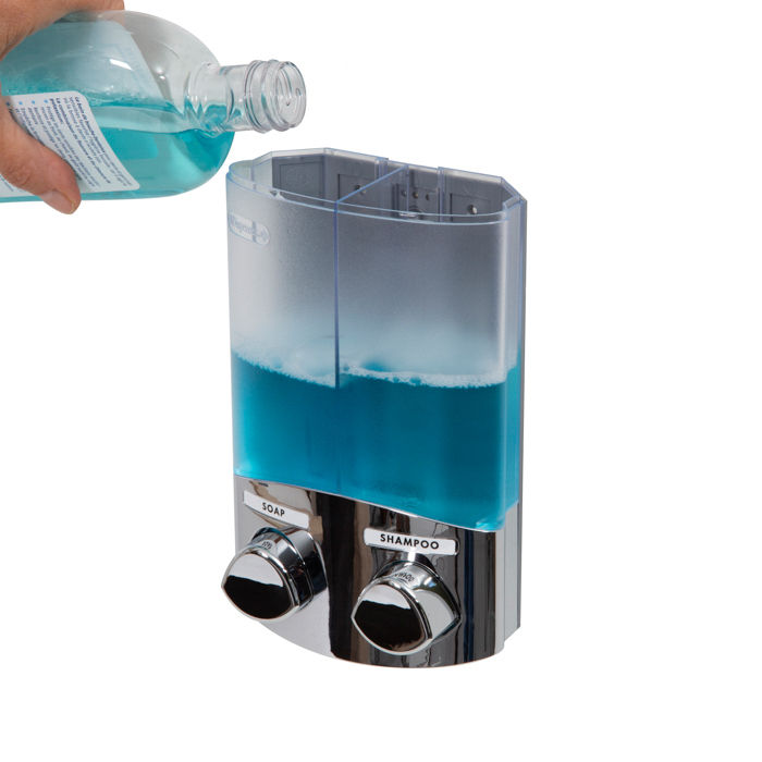 Dispensador de jabón mural "Duo" cromado 5 Compactor