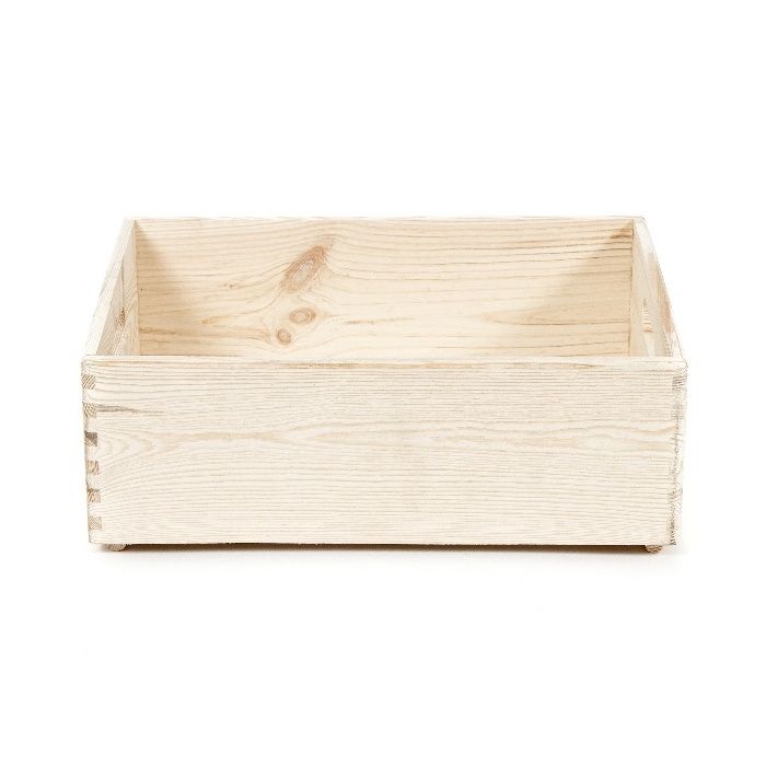 Caja "Box", de pino natural, tamaño M 2 Compactor