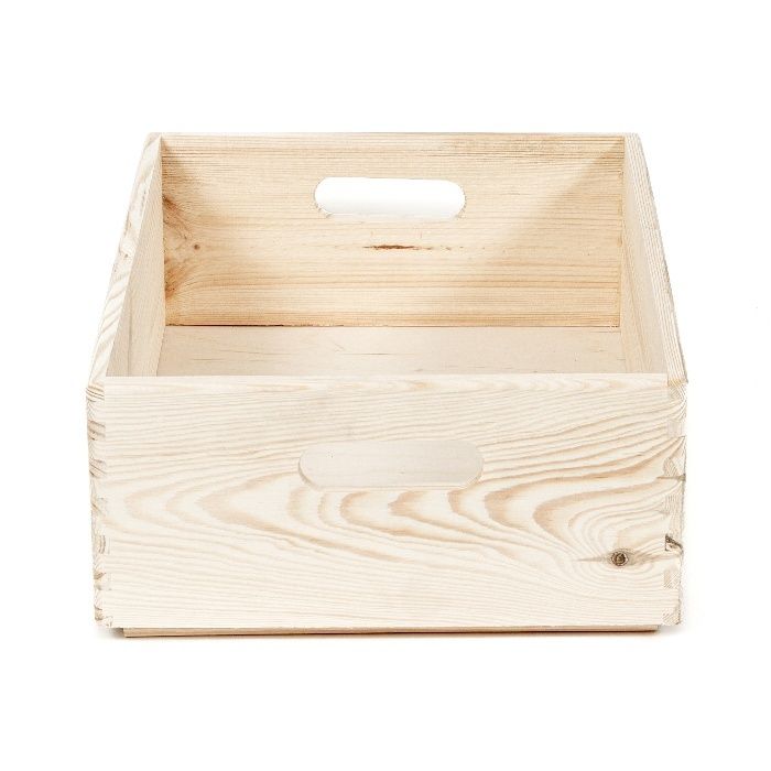 Caja "Box", de pino natural, tamaño M 3 Compactor