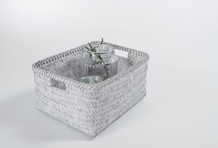 Lote de 6 cestos "Dalat" Gris plata 2 Compactor