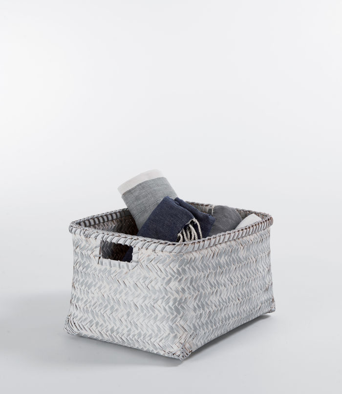 Lote de 6 cestos "Dalat" Gris plata 3 Compactor