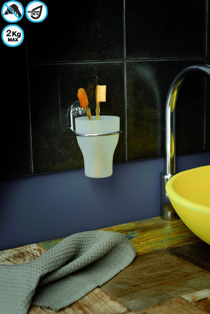 Porta cepillos de dientes auto adhesivo Bestlock Magic 6 Compactor