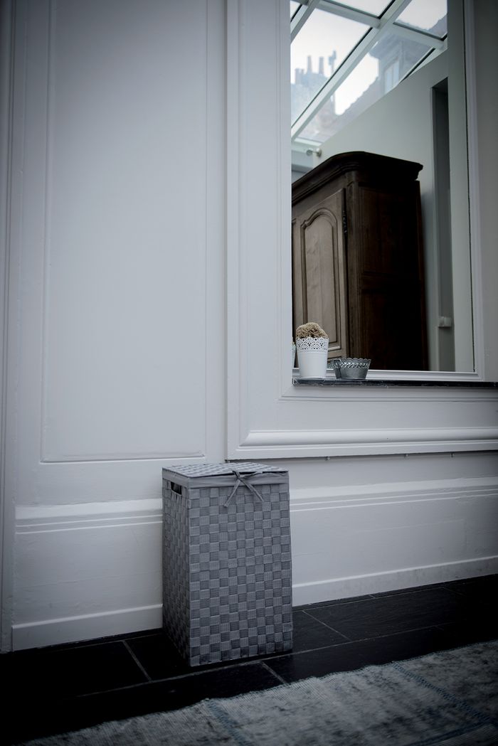 Cesta para la colada cuadrada STAN Gris 2 Compactor