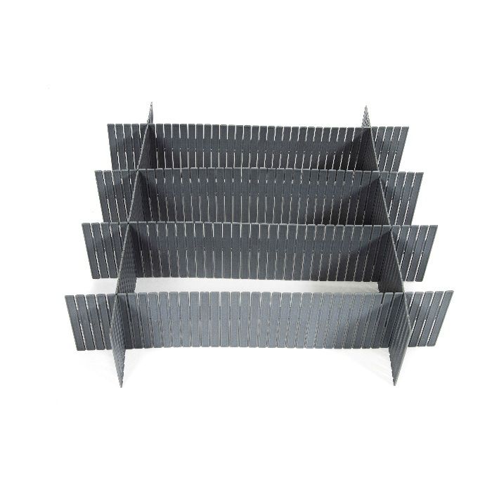 Organizador de cajones "Free" gris 6 Compactor