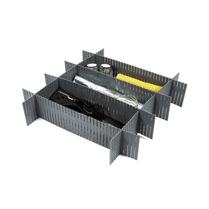Organizador de cajones "Free" gris 7 Compactor
