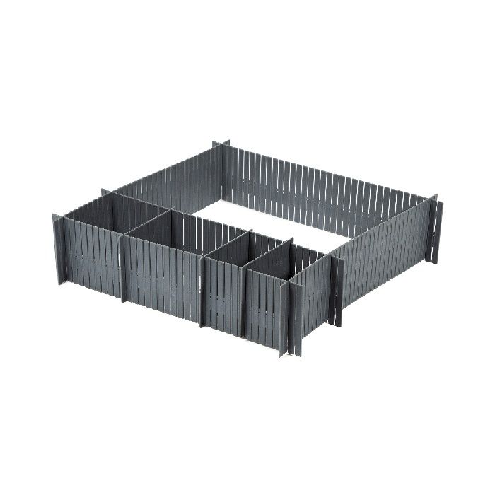Organizador de cajones "Free" gris 3 Compactor