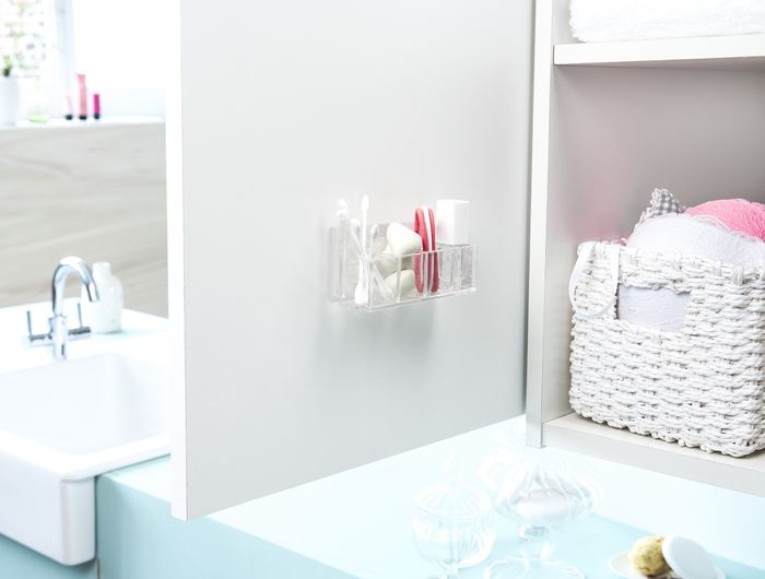 Organizador mural de maquillaje 4 compartimentos 5 Compactor