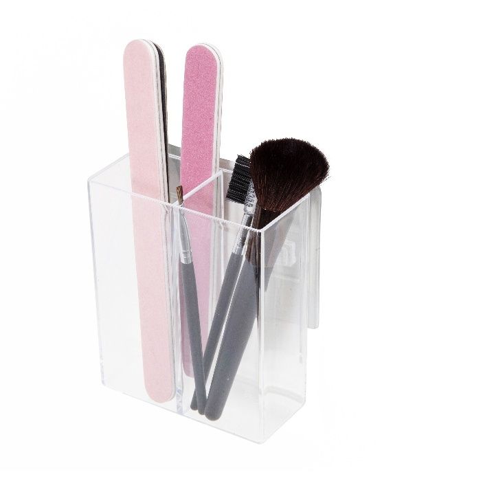 Organizador mural de maquillaje / higiene - 2 compartimentos 4 Compactor