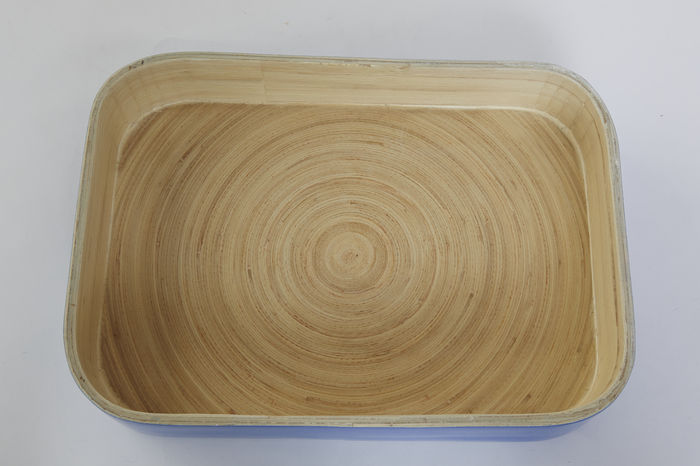 Bandeja en bambú lacado color índigo "Danang" 2 Compactor