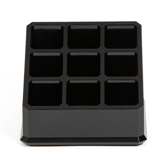 Organizador de barras de labios, color negro 2 Compactor