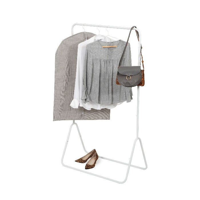 Colgadores para ropa "Fyn", color blanco 4 Compactor