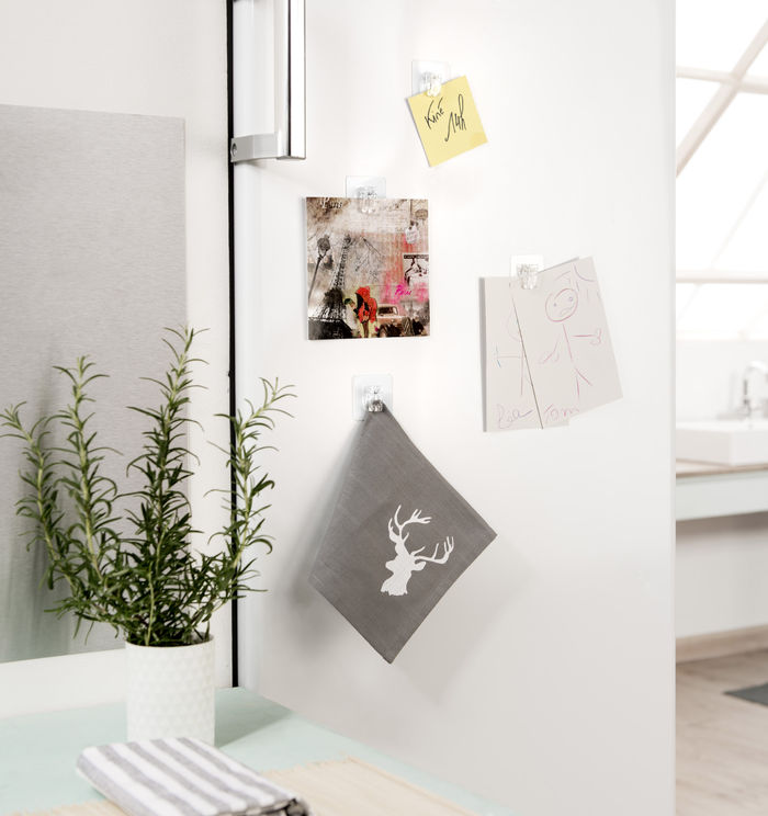 Lote de 4 pinzas "Clip" auto adhesivas 2 Compactor