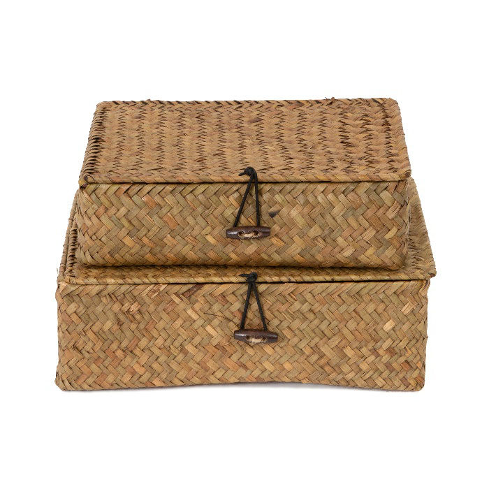 Lote de 2 cestas "Macao" canela 2 Compactor