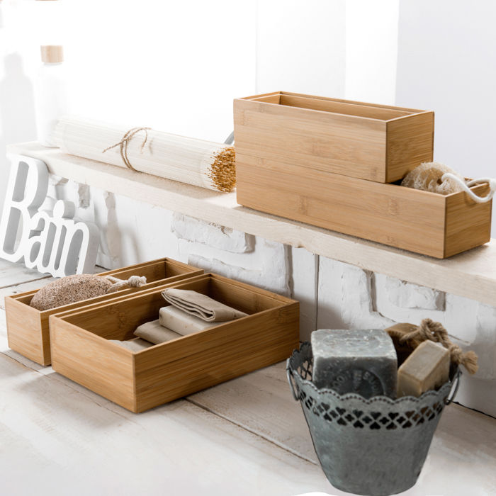 Lote de 5 cajas de bambú "Osaka" 4 Compactor