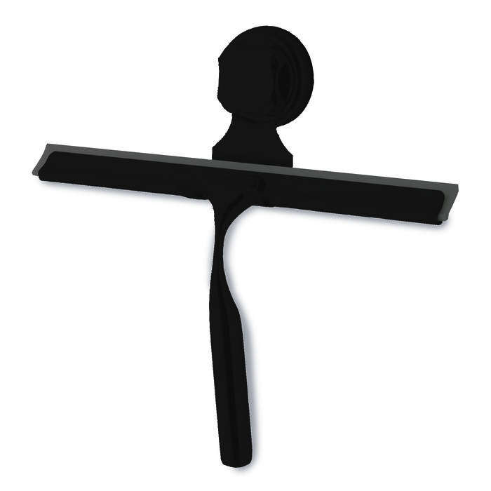 Escobilla de goma para ducha con ventosas "Bestlock Black" 1 Compactor